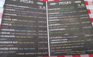 Ventura Jones menu