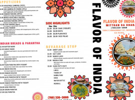 Flavor Of India menu