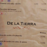Cervecería Tapería El Gitano Carta