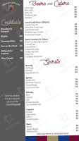 Skilpadvlei Wine Estate menu