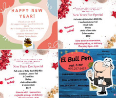 El Bull Pen Restaurant Bar Chelem menu
