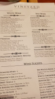 Vineyard Market menu