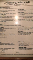 O'huids Gaelic Pub menu