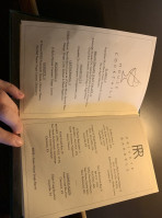 The Robin Room menu