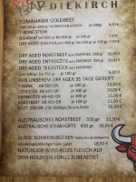 Steakbar Diekirch menu