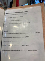 Mariscal Delicatessen Granada menu