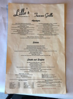 Lillo's Tuscan Grille menu