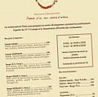 Bistro Tinto menu