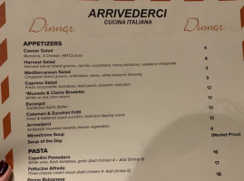 Arrivederci Italian Cuisine Pinnacle Peak Rd menu