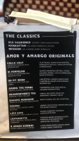 Amor Y Amargo menu