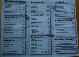 Gurnet Trading Co. menu