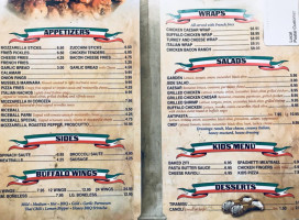 Sal's Pizza Factory menu