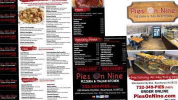 Pies On Nine menu