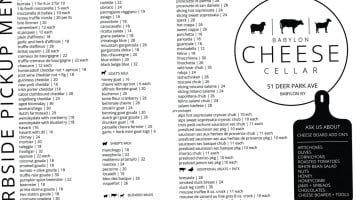 Babylon Cheese Cellar menu