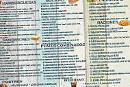 Casa Paco Hamburgueseria menu