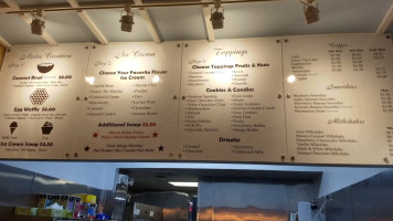 Arctic Scoop menu