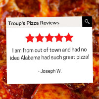 Troup's Pizza food