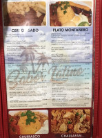 Sabor Latino menu