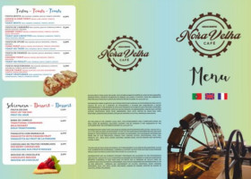 Nora Velha Cafe menu