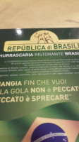 Republica Di Brasile menu
