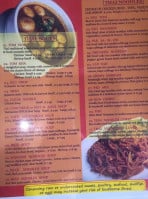 Tasty Thai menu