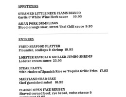 The Tequila Grill menu