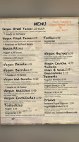 Borreguitas menu