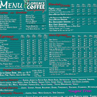 Florence Coffee Company menu