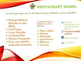 Mabel menu