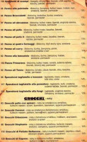 Presto Pizza menu
