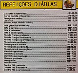 Café Leitura menu