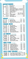 Peking Buffet menu