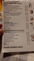 Pub Dubina menu