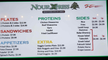 Nour Express Meditteranean Grill menu