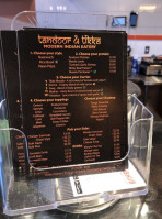 Tandoor Tikka menu
