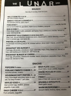 The Lunar Inn menu