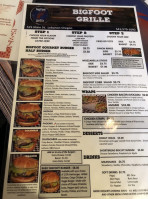 J&c Bigfoot Grille menu