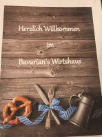 The Bavarian's Wirtshaus menu
