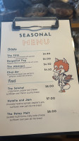 Urban Foxes menu