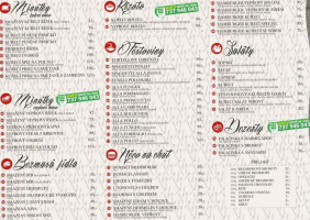 Restaurace Flora menu