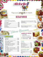 Alebrije Delicias Mexicanas menu