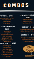 Don Ezequiel Boutique De Pizza menu