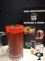 Two Brothers Burger Beer food