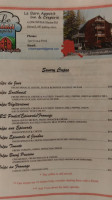 Le Barn Appetit Inn Creperie menu