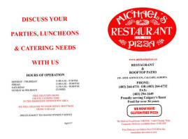 Michael's Restaurant & Pizza inside