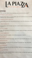 La Piazza Resto Cafe menu