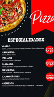 Pizzería Vamao menu