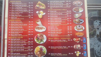Alif Kebab menu