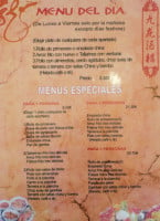 Nueve Dragons menu