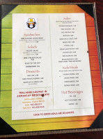 Malakhi Lounge Jamaican menu